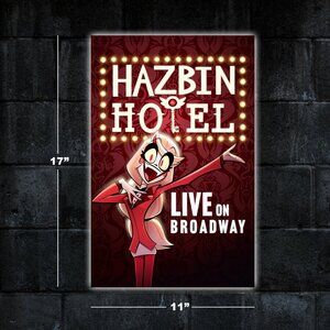 Hazbin Hotel Live on Broadway poster - 11x17 wall art print merch Helluva Boss